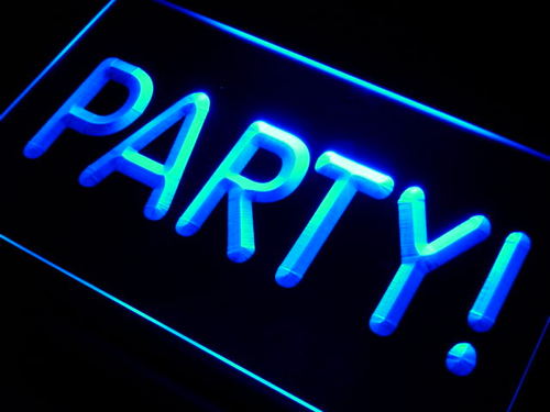 Party Time Bar Decor Neon Light Sign